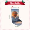 QHWLR Mountain Hot Air Balloon Print Personalized Christmas Stockings 18in Stockings for Xmas Holiday Party Decoration view 3