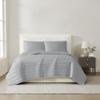 Christian Siriano NYCotton Sateen Grey Full/Queen 3 Piece Quilt Set view 1