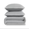 Christian Siriano NYCotton Sateen Grey Full/Queen 3 Piece Quilt Set view 2