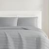 Christian Siriano NYCotton Sateen Grey Full/Queen 3 Piece Quilt Set view 4