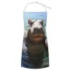 YTLKGFP Adjustable Bib Apron with 2 Pockets Cute Hippos Printed Adult Aprons Cooking Kitchen Aprons for Women Men Arts Gardening Utility Or Work view 1