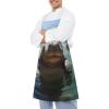 YTLKGFP Adjustable Bib Apron with 2 Pockets Cute Hippos Printed Adult Aprons Cooking Kitchen Aprons for Women Men Arts Gardening Utility Or Work view 4