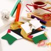 WZYWHJ Christmas Ceramic Star Pendant Decoration Hanging Festival Ornaments Ropes Holiday Party Favors Flag of The State of Palestine Pattern view 4