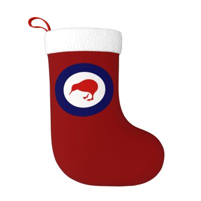 BYOBLU Royal New Zealand Air Force 2024 New Christmas Stockings, 18inch Xmas Hanging Stocking Decorations for Christmas Party Family Decor Red and White