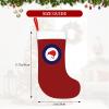 BYOBLU Royal New Zealand Air Force 2024 New Christmas Stockings, 18inch Xmas Hanging Stocking Decorations for Christmas Party Family Decor Red and White view 3
