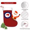 BYOBLU Royal New Zealand Air Force 2024 New Christmas Stockings, 18inch Xmas Hanging Stocking Decorations for Christmas Party Family Decor Red and White view 4