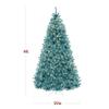 Best Choice Products 9ft Pre-Lit Peacock Blue Christmas Tree, Full Artificial Holiday Decoration w/ 2,000 Branch Tips, 900 Lights, Foldable Base view 2
