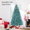 Best Choice Products 9ft Pre-Lit Peacock Blue Christmas Tree, Full Artificial Holiday Decoration w/ 2,000 Branch Tips, 900 Lights, Foldable Base view 3