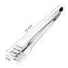 NAMOARLY 1 Pc Bread Clamp Anti-scald Pancake Clamp Fish Tong Food Clip 304 Stainless Steel Bread Serving Tongs for Cooking view 2