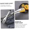 NAMOARLY 1 Pc Bread Clamp Anti-scald Pancake Clamp Fish Tong Food Clip 304 Stainless Steel Bread Serving Tongs for Cooking view 4
