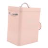 ABOOFAN Lidded Laundry Powder Container Portable Metal Storage Bin Scoop Moisture Design for Detergent Pet Food and More Chic Pink for Rooms view 1