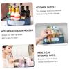 HOLIDYOYO 1pc Rotating Spice Bottle Storage Holder Multipurpose Kitchen Tray for Condiment Organization Nonslip Design for Easy Access to Seasoning Jars Compact and Easy to Clean view 2