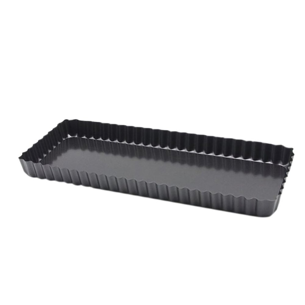 COLLBATH High-strength Nonstick Fluted Pie Tart Pan Baking Tray 36.5cm x 15cm Easy to Clean