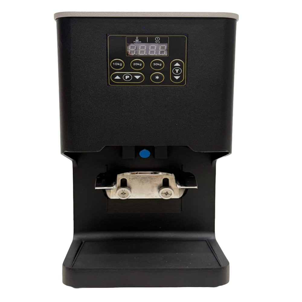 Electronic Automatic Coffee Tamper Machine - Precision Press for Perfect Espresso for Home & Commercial. Adjustable Pressure, Multi-Tamp, Hands Free Operation, Height Adjustable for Wide Range (Black)