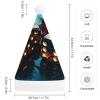 DMHVGEW Christmas Hats Dice Graphics Printed Christmas Hat for Adults Santa Hats for Adults Men Women Funny Xmas Hat New Year Festive Party Christmas Supplies view 2