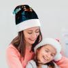 DMHVGEW Christmas Hats Dice Graphics Printed Christmas Hat for Adults Santa Hats for Adults Men Women Funny Xmas Hat New Year Festive Party Christmas Supplies view 4