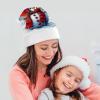 DMHVGEW Christmas Hats Red Snowman Scraf Printed Christmas Hat for Adults Santa Hats for Adults Men Women Funny Xmas Hat New Year Festive Party Christmas Supplies view 4