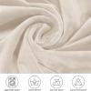 ZHUIYUAN Dining Chair Covers Velvet Round Back Dining Chair Cover Curved Short Back Armless Accent Chair Slipcover Armless Semi Circle Back Chair Cover for Home Decor Living Room Ceremony view 2