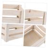 HOMOCONO Large-capacity Wooden Laundry Basket Vintage Storage Basket for Dirty Clothes and Sturdy Design for Bathroom Nursery Bedroom and Living Room Handheld Clothing Holder view 3