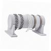 GALPADA Headband Holder Display Stand Soft Velvet Hair Organizer Rack for Scrunchies and Hoops Diameter Elegant Grey Design for Home Salon Use view 4