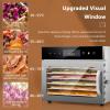 Naturalpowev Food Dehydrator, Dehydrator for Food and Jerky, Fruits, Herbs, Veggies, 24H Timer & Temperature Settings, Commercial Food Dehydrator, Recipe Book Included,18-Trays view 4