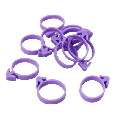 COLLBATH Fondant Piping Bag Sealing Ring 12pcs Cake Decorating Icing Bag Ring Rubber Band