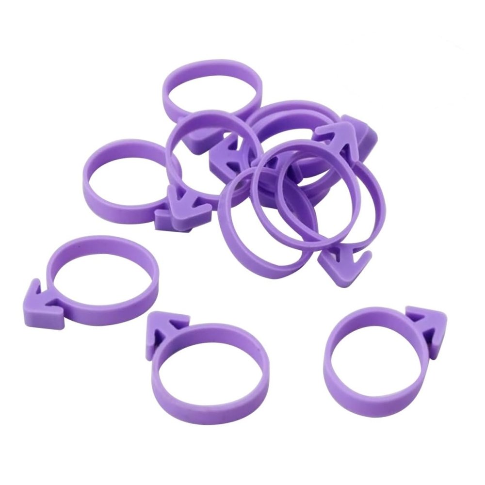 COLLBATH Fondant Piping Bag Sealing Ring 12pcs Cake Decorating Icing Bag Ring Rubber Band