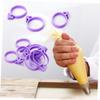 COLLBATH Fondant Piping Bag Sealing Ring 12pcs Cake Decorating Icing Bag Ring Rubber Band view 3
