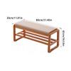 BABETRUE Shoe Bench Entrance Door Shoe Bench Household Door Solid Wood Soft Pack Long Shoe Cabinet Bench Integrated Shoe Rack Footboard Bench view 3