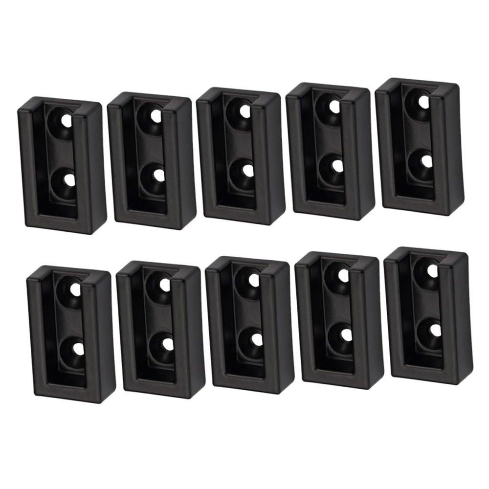 Parliky 10pcs Closet Rod Holder Heavy Duty Aluminum Alloy Socket Easy Installation Wardrobe Fitting for Hanging Clothes and Towels Flange Design
