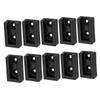 Parliky 10pcs Closet Rod Holder Heavy Duty Aluminum Alloy Socket Easy Installation Wardrobe Fitting for Hanging Clothes and Towels Flange Design view 1