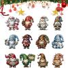 ASKJDT Wooden Dwarf Christmas Tree Ornaments Set,Wood Christmas Tree Hanging Ornaments,Christmas Tree Goblin Gnome Hanging Ornaments,Christmaspendants Hfor Home Party Christmas Decorations (12PCS) view 1