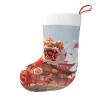 WZYWHJ Christmas Decoration Stocking for Festive Days, Halloween, and Holiday Parties Lion Dance Printed view 1