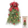 2024 New Teardrop Wreath Pine Swag | Christmas Tree Swag,Christmas Swag Wreath,Window Christmas Decorations,Teardrop Swag for Living Room,Dining Room,Front Door view 1