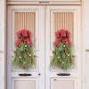 2024 New Teardrop Wreath Pine Swag | Christmas Tree Swag,Christmas Swag Wreath,Window Christmas Decorations,Teardrop Swag for Living Room,Dining Room,Front Door view 3