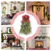 2024 New Teardrop Wreath Pine Swag | Christmas Tree Swag,Christmas Swag Wreath,Window Christmas Decorations,Teardrop Swag for Living Room,Dining Room,Front Door view 4