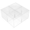 VILLFUL Acrylic Packaging Boxes with Lids 4pcs Candy Gift Xmas Halloween view 1