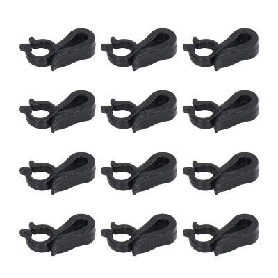 Christmas Light Clips, Reusable Plastic Outdoor Hanging Clips for Christmas Party Decoration, 120 Pcs (Black)