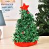 LUCKDANO Christmas Tree Hat Xmas Party Headwear for Christmas Decoration, Ideal Supplies for Christmas Parties, NonWoven Fabric and PVC Material view 1