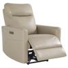CHITA Genuine Leather Power Recliner Chair for Adults, Electric Wall Hugger Recliner for Small Spaces, Modern Living Room and RV Recliner Chair with Power Headrest & Charging Ports, Latte Tan view 4