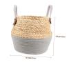 TOGEVAL Laundry Basket for Organization Medium Grass Storage Hamper Quilt Organizer for Dirty Clothes and Household Items Portable Design Sturdy Handles for Boys and Girls Rooms and Living view 2