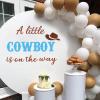 JarThenaAMCS A Little Cowboy is On The Way Gender Reveal Party Decal Sign Country Western Boy Wall Stickers Baby Shower Wall Decor for Balloon Arch Backdrop Photo Props view 4