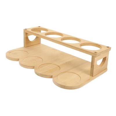 NAMOARLY Bamboo Oil Bottle Holder Pantry Organizer Shelves Spice Rack Tray over Door Pull Out Spice Rack Organizer Seasoning Display Shelf