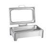 Single Food Warmers for Parties Buffet Electric 8-12 Qt Stainless Steel Chafing Dishes for Buffet Catering Food Warmers with Large Glass See Through Lids(13.5L/1) view 1