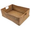 CAXUSD Large Wicker Laundry Basket Hand-Woven Seaweed Storage Rectangular Sundries Organizer view 1