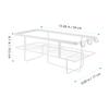 ULDIGI Iron Over Toilet Storage Rack, Heavy Duty Bathroom Organizer Shelf view 2