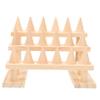 OATIPHO Wooden Ring Display Stand Three Layer Storage Holder for Home view 1