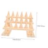 OATIPHO Wooden Ring Display Stand Three Layer Storage Holder for Home view 2
