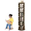 Zusnzosy Rotating Bookshelf, 360 Display 6 Tier Floor Standing Bookcase Storage Rack, Wood Narrow Book Shelf Organizer for Bedroom, Living Room, Study Room(Walnut,6 Tier(15.7 * 74.8IN)) view 1