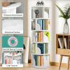 Zusnzosy Rotating Bookshelf, 360 Display 6 Tier Floor Standing Bookcase Storage Rack, Wood Narrow Book Shelf Organizer for Bedroom, Living Room, Study Room(Walnut,6 Tier(15.7 * 74.8IN)) view 3
